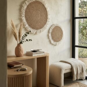 Individual / Aplique Alelí Blanco y Natural