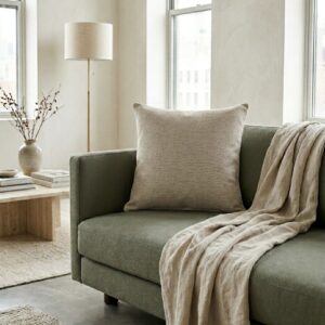 Almohadón Tela Tapicería Premium Gris