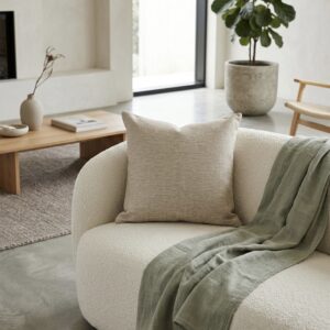 Almohadón Tela Tapicería Premium Tostado claro