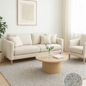 Alfombra Rustik Gris- 200 cm x 250 cm