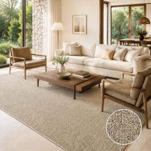 Alfombra Rustik Beige - 150 cm x 200 cm