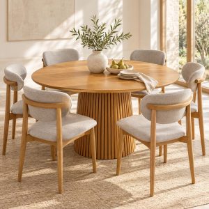 Mesa comedor Miami Redonda 150 cm de Diámetro